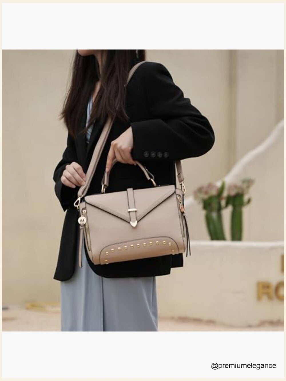 Vegan Leather Crossbody Bag Purse Shoulder Handbag Women - Picture 3 of 7
